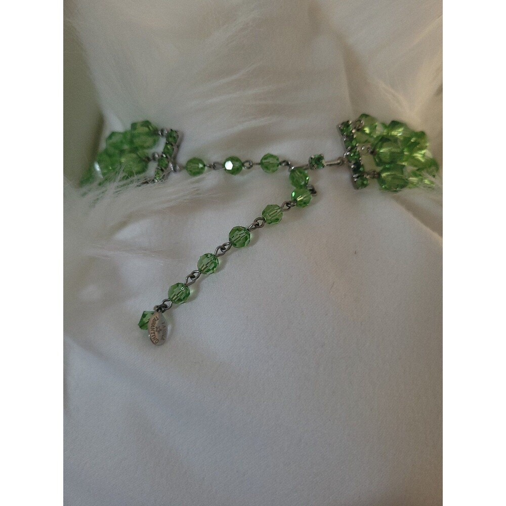 Tarina Tarantino Triple Strand Lucite Cubes Green - Picture 4 of 4
